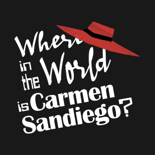 Where in the World is...? text T-Shirt