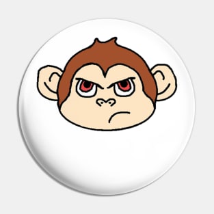 Angry Baby Ape Pin