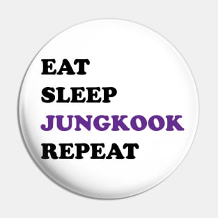 Eat sleep Jungkook repeat typography Pin