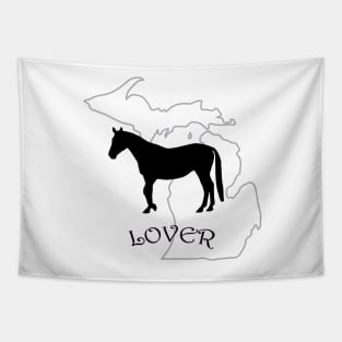 Michigan Horse Lover Gift Tapestry