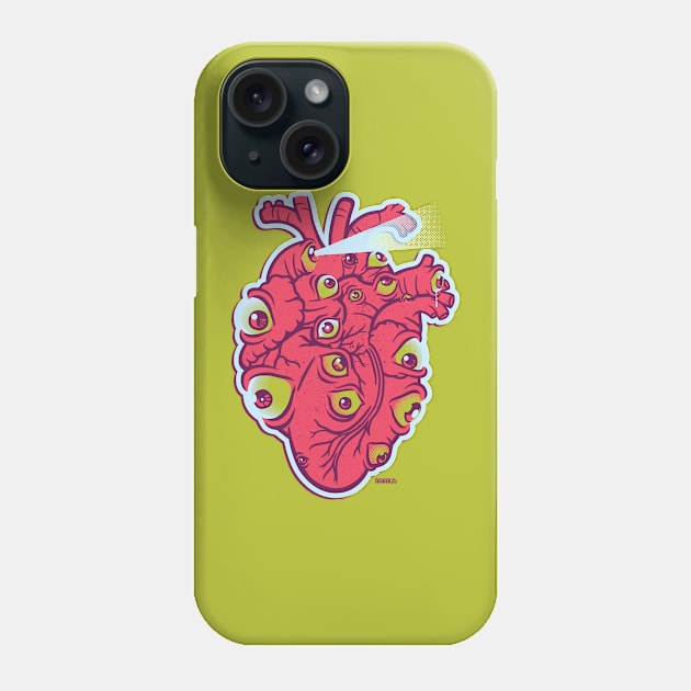 Heart With Lasers Phone Case by raffaus