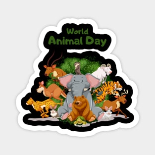 World animal day Magnet