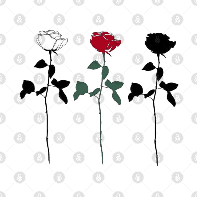 Three Rose Set by one-broke-kid