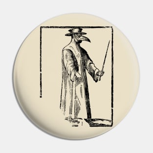 Plague Doctor ∆∆∆ Vintage Illustration Design Pin