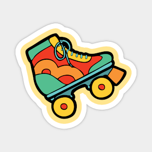 Retro Roller Skate Magnet