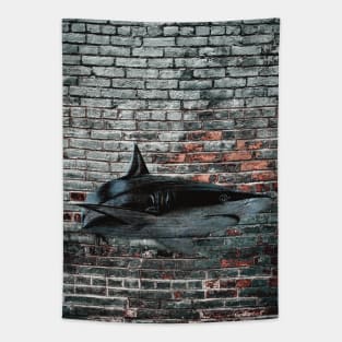 Graffiti shark Tapestry