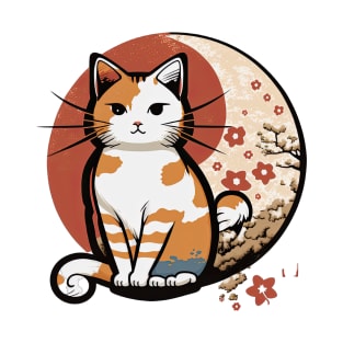 Japanese Cat Kimono T-Shirt