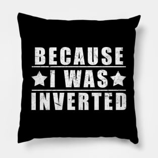 Because I Was Inverted Pillow