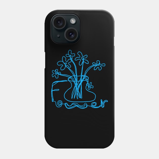 flowers, one line drawing Phone Case by zzzozzo