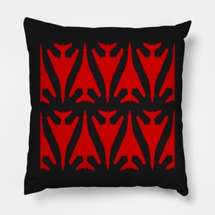 Rockwell B-1 Lancer - Red & White Pattern Design Pillow