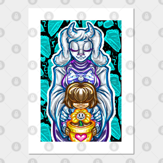 Toriel Frisk And Flowey Undertale Posters And Art Prints Teepublic Uk