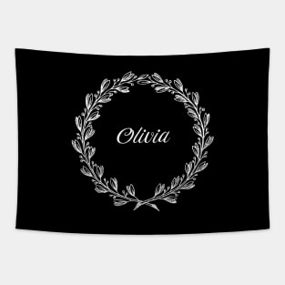 Olivia Floral Wreath Tapestry