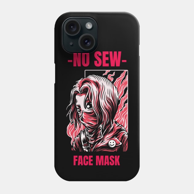 No sew face mask Phone Case by American VIP