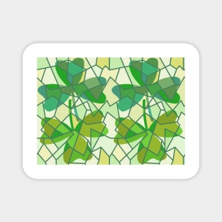 Shamrock Fragments Pattern Magnet