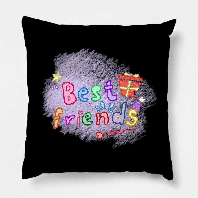 Be My Best Friend Pillow by KDaisy.design