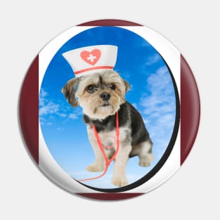 nurse dog Pin