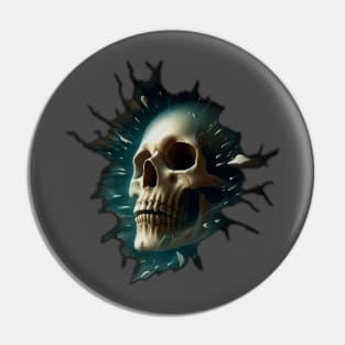 3DIMENSIONAL skull Pin
