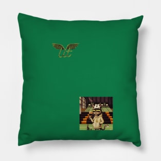 LitQ - Anime Design Cat Art drinking wine football inspired print Pillow