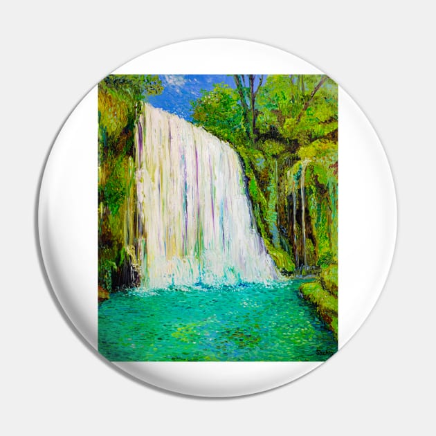 Waterfall in the old park Pin by NataliaShchip