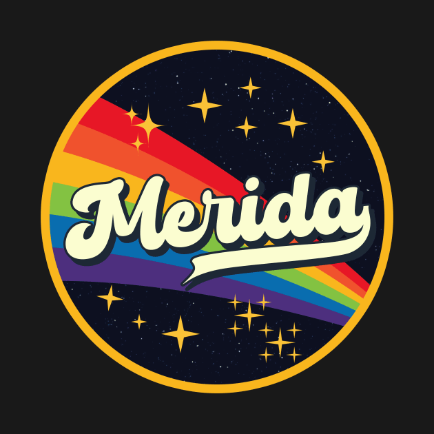 Merida // Rainbow In Space Vintage Style by LMW Art