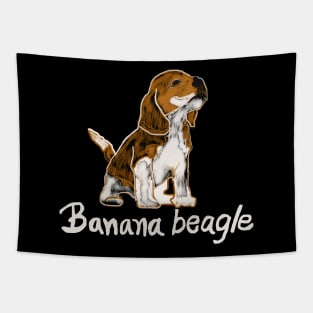 banana beagle Tapestry