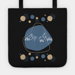 Mountain and blue Tote