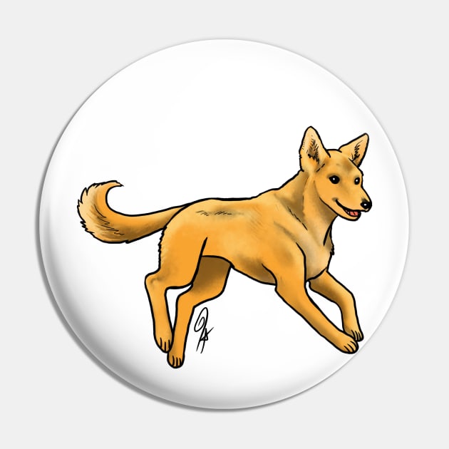 Dog - Carolina Dog - Red Pin by Jen's Dogs Custom Gifts and Designs