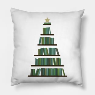 Bookmas tree (christmas) Pillow