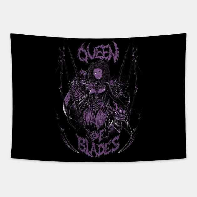 Queen of Blades Tapestry by Pixeleyebat