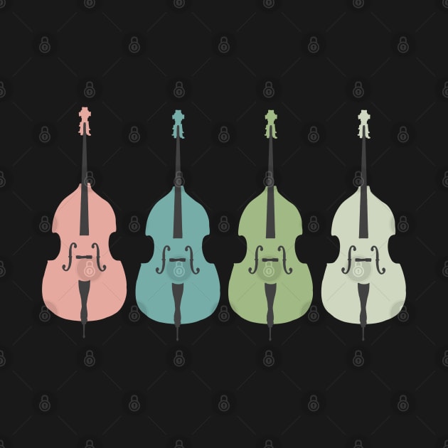 Pretty Pastel Double Basses by NattyDesigns
