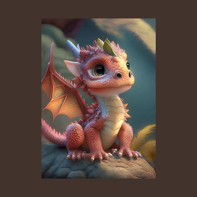 Cute baby dragon by Love of animals