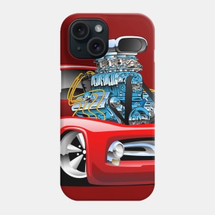 American Classic Hot Rod Pickup Truck Cartoon Phone Case