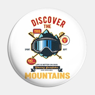 Discover the mountains Pin