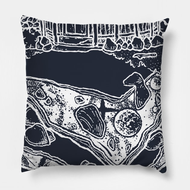 Hanoi Illustration Pillow by mapin