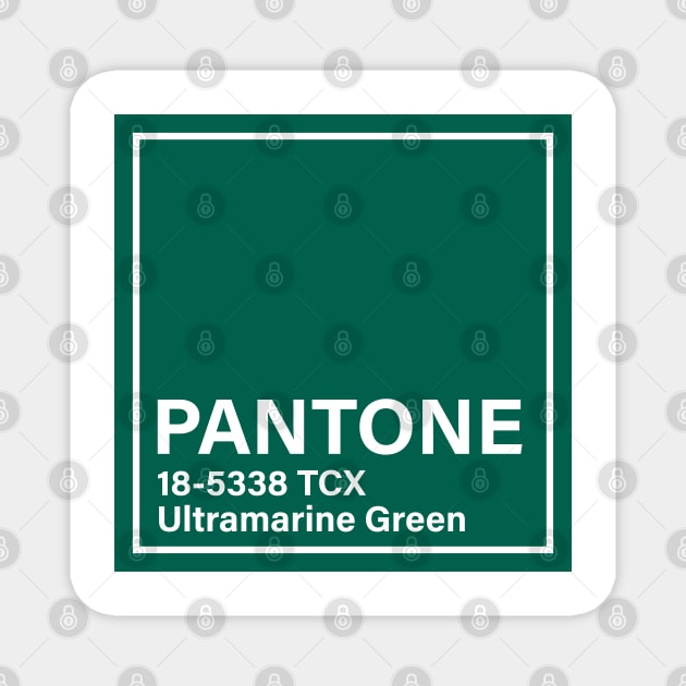 pantone 18-5338 TCX Ultramarine Green Magnet by princessmi-com
