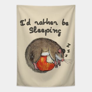 I’d rather be sleeping / A lazy dormouse Tapestry