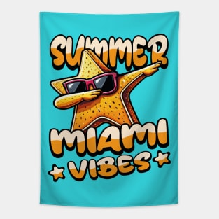 Summer Miami Vibes: Starfruit T-Shirt for a Taste of Paradise Tapestry