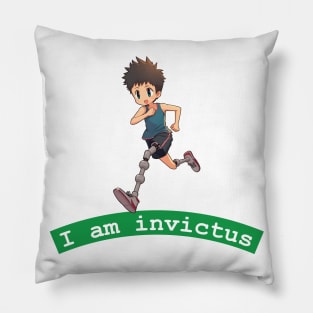Disabled athlete running Pillow