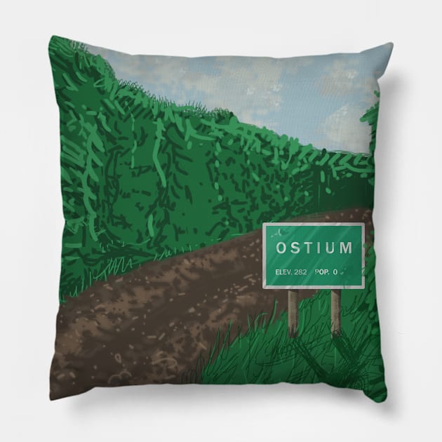 All Roads Lead to Ostium Pillow by The Ostium Network Merch Store