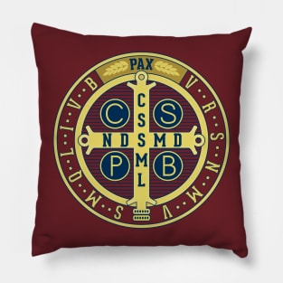 St. Benedict Medal, cutout version Pillow