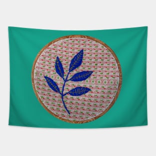 Blue Leaf Tapestry