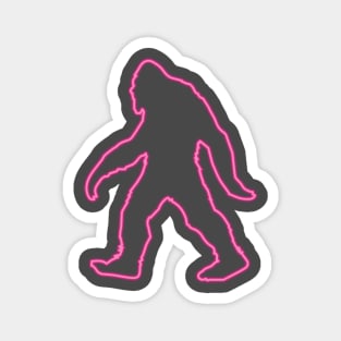 80's Gift 80s Retro Neon Sign Bigfoot Magnet