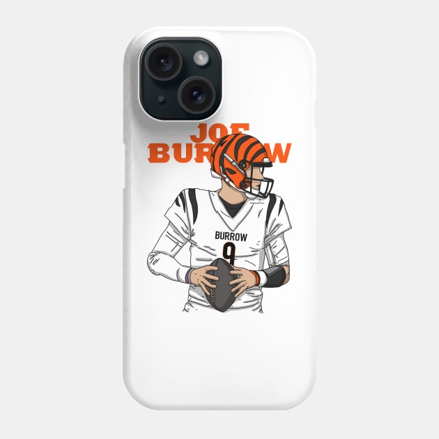 Joe Burrow Comic Style Phone Case by mia_me