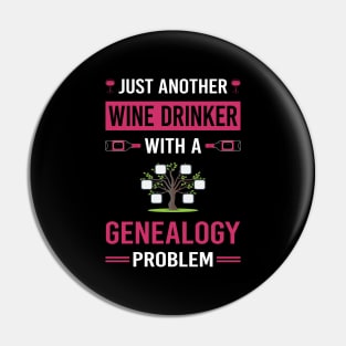 Wine Drinker Genealogy Genealogist Pin