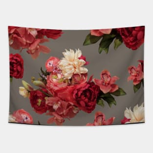 Just Flowers on Grey Repeat 5748 Tapestry