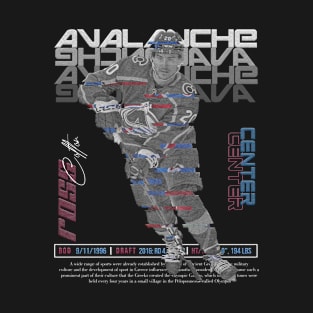 Ross Colton Hockey Art Avalanche T-Shirt