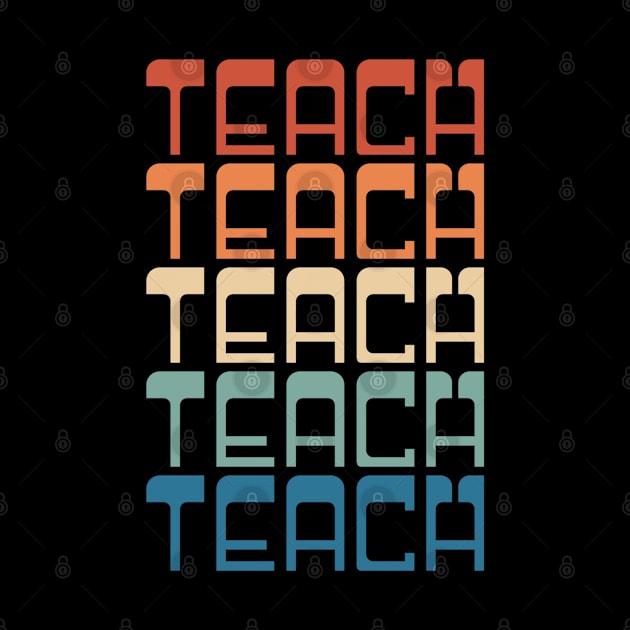 Retro 70s Inspired Typography Teach by Inspire Enclave