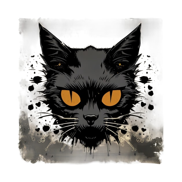 Stunning Noir Feline Grunge by trubble