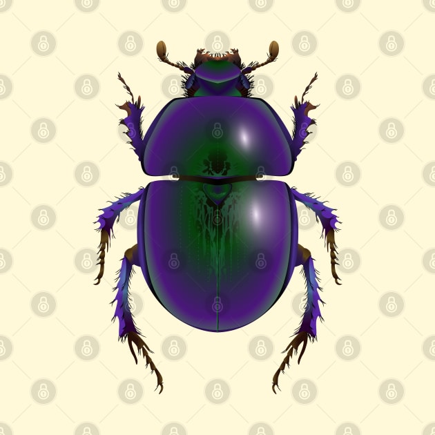 Egyptian Scarab Beetle by Ricogfx