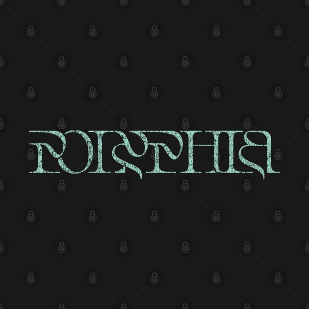 Vintage look Polyphia Distressed Text Mint Green by Punk Fashion